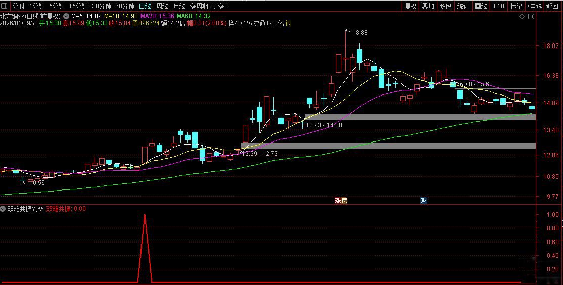 通达信〖双雄共振〗副图+选股指标_展示图_01