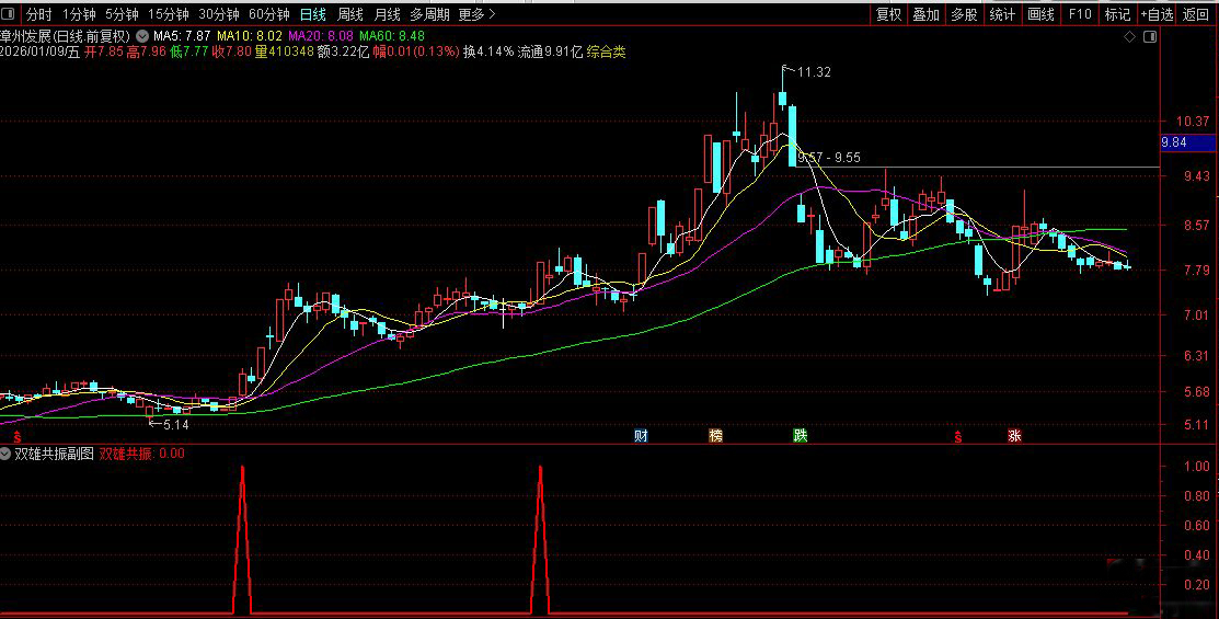 通达信〖双雄共振〗副图+选股指标_展示图_04