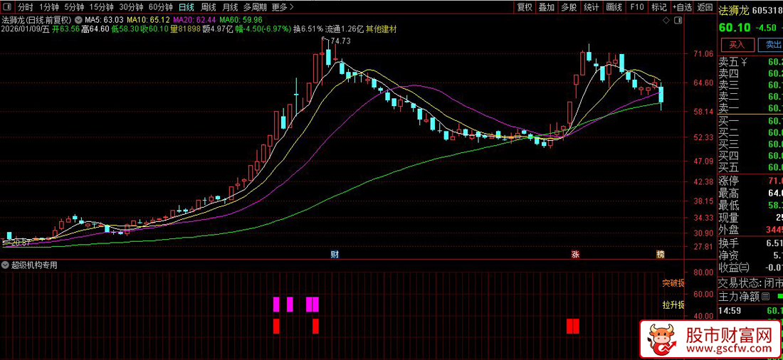 通达信〖超级机构专用〗副图指标_展示图_05