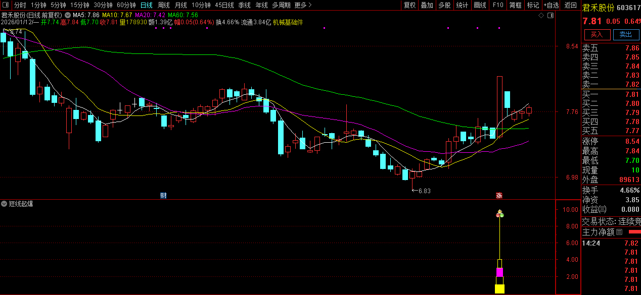 通达信【短线起爆】副图+选股_展示图_10