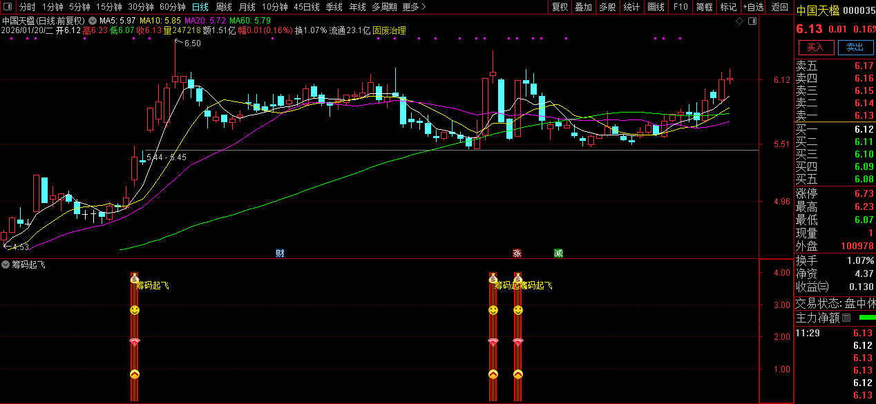 通达信〖筹码起飞〗副图+选股_展示图_06