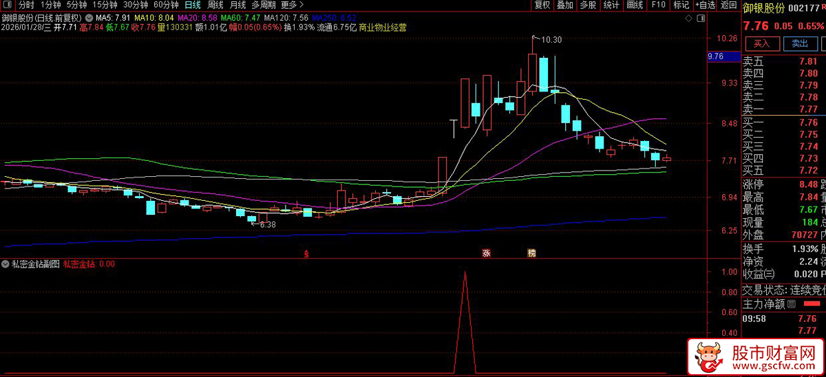 通达信〖私密金钻预警〗副图+选股指标_展示图_08