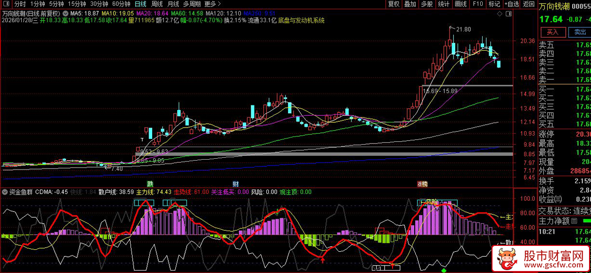 通达信〖资金鱼群〗副图指标_展示图_05