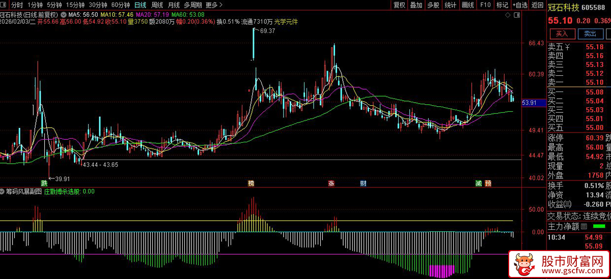 通达信〖筹码风暴〗副图指标_展示图_02