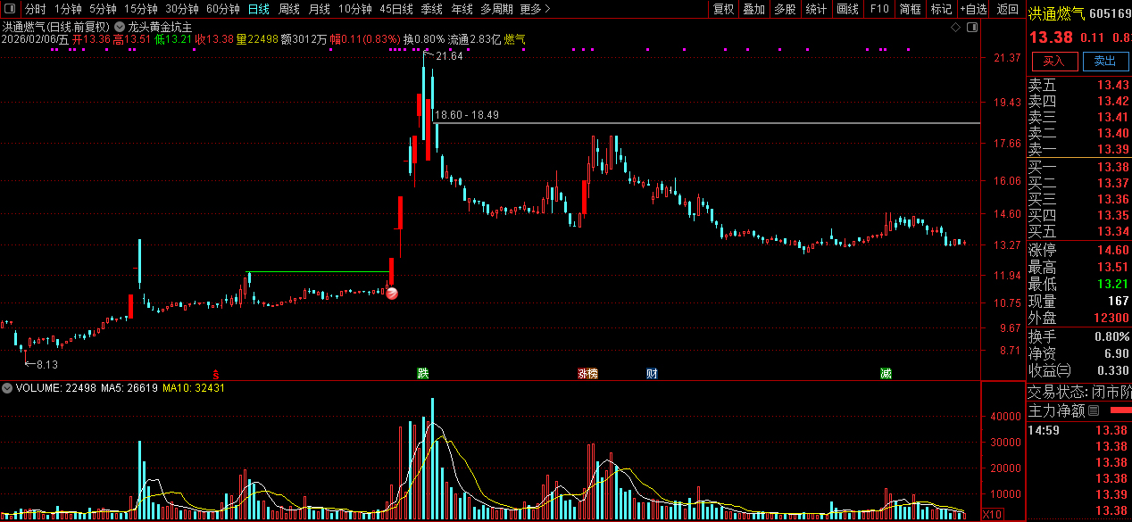 通达信【龙头黄金坑】主图+选股_展示图_07
