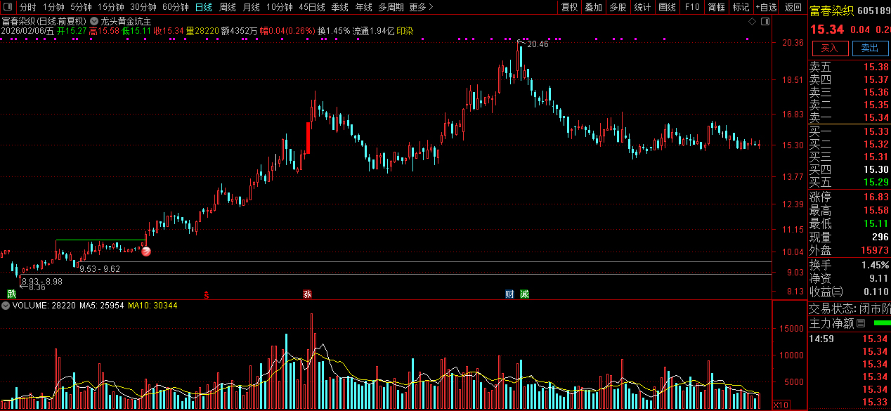 通达信【龙头黄金坑】主图+选股_展示图_09
