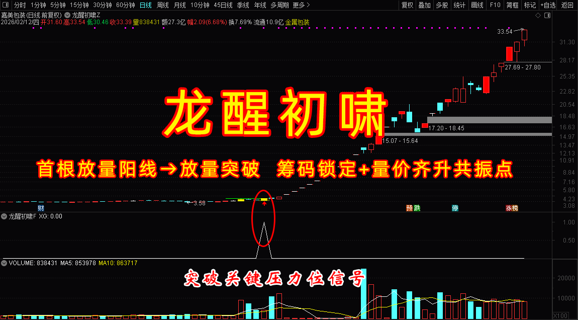 通达信【龙醒初啸】多因子辅助主副选指标_展示图_01