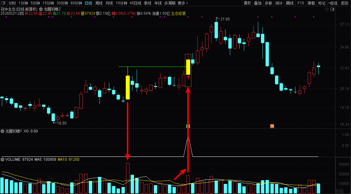 通达信【龙醒初啸】多因子辅助主副选指标_展示图_07