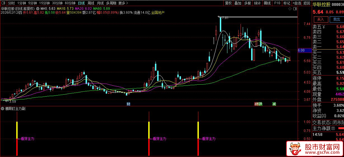 通达信〖鹰眼盯主力〗副图+选股_展示图_03