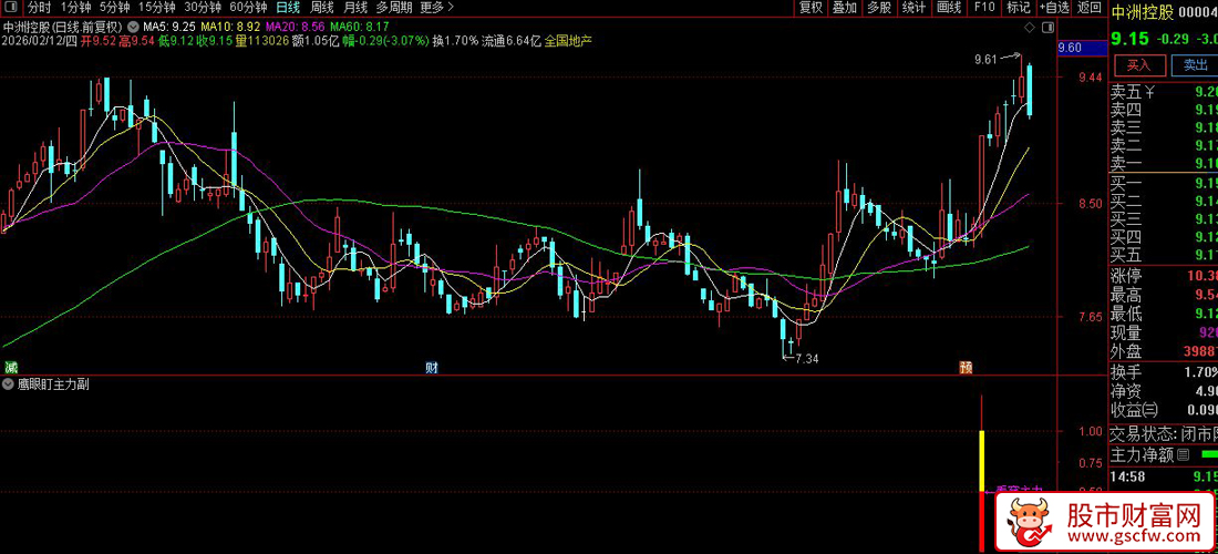 通达信〖鹰眼盯主力〗副图+选股_展示图_05