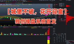 通达信【城堡不破花开迎富】之独创操盘系统首发，研究当前最突出的「8金币」