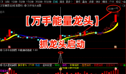 通达信【万手能量龙头】主副图选股公式，万手单抓龙头启动指标「8金币」